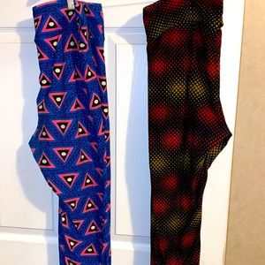 Two pair lularoe Tall and Curvy leggings